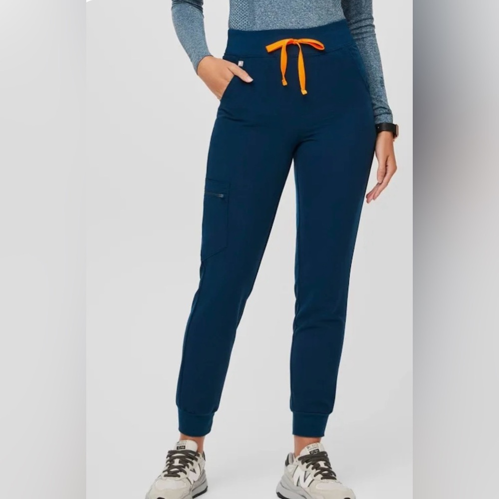 Figs High Waisted Zamora - Jogger Scrub Pant™ - L / Deep Reef